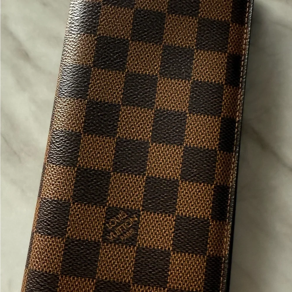 Louis Vuitton BRAZZA WALLET in Damier Ebene
